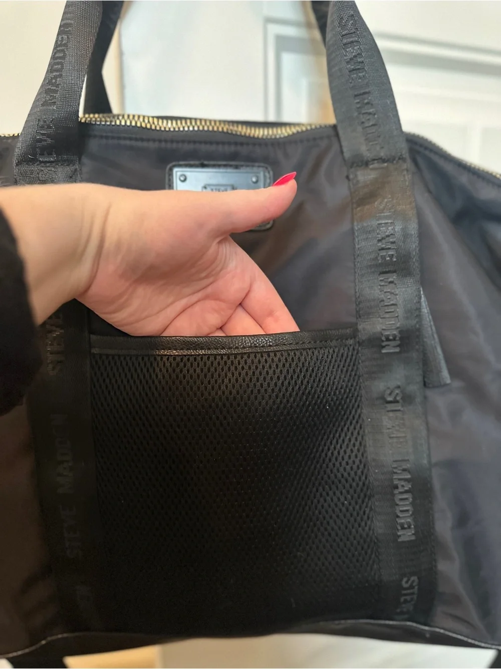 Like New! Black Steve Madden Tote/Duffel Bag